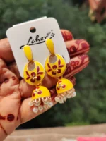 Indian Marigold Jhumka - Image 2