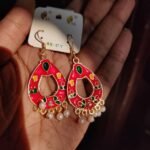 Indian Meenakari Teardrop Chandbali