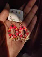 Indian Meenakari Teardrop Chandbali