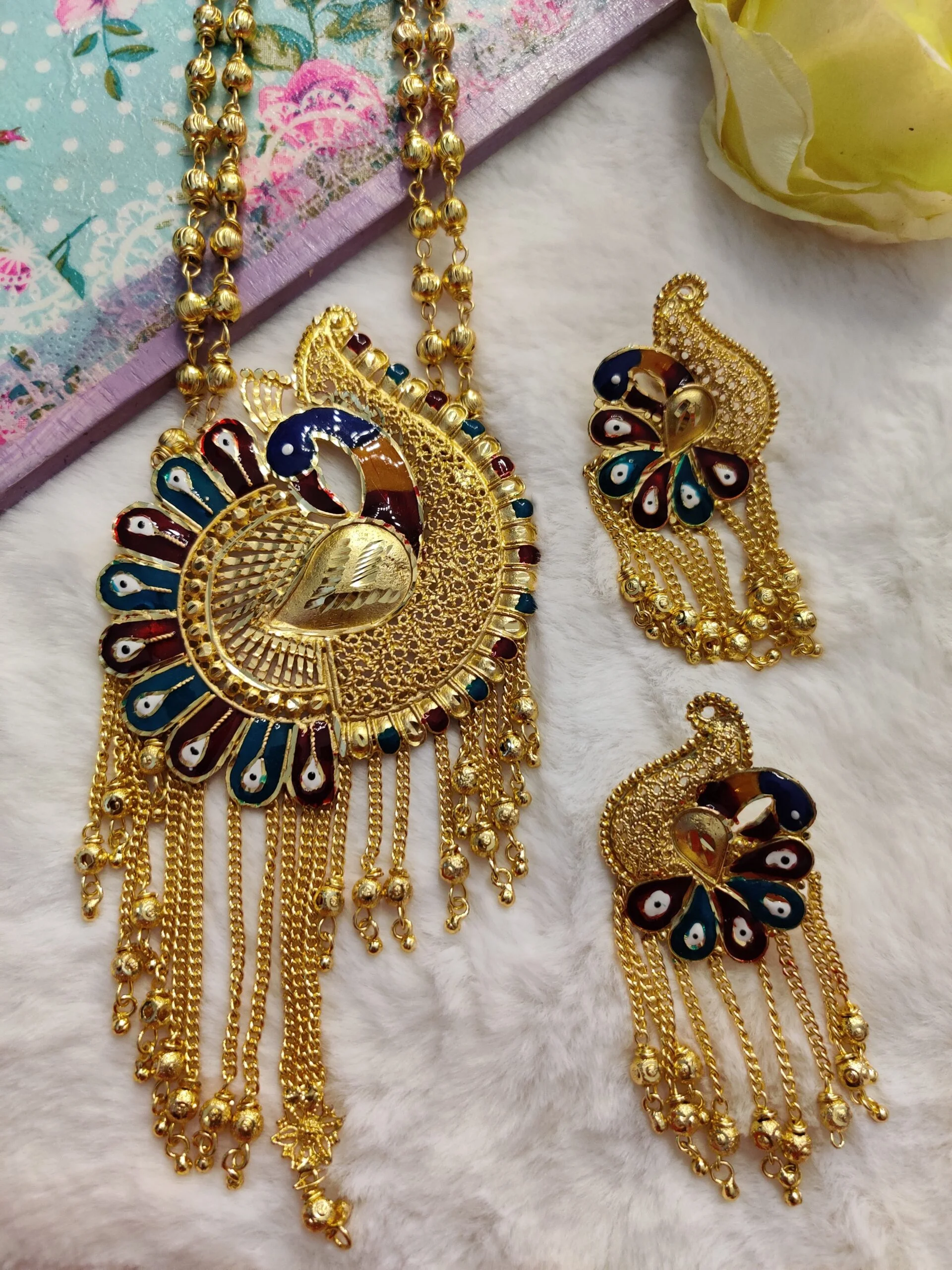 Indian Seeta Set - Peacock - Image 2